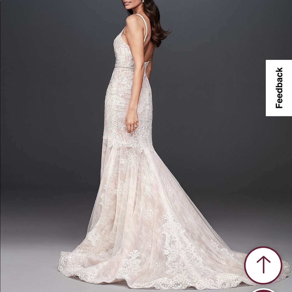 Beautiful Wedding Dress- Galina Signature Lace Mermaid with Slip - Picture 2 of 14